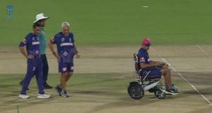 IPL 2025: Rahul Dravid Inspects Pitch in Wheelchair Before CSK vs RR Showdown