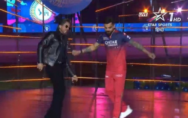 [WATCH] Virat Kohli And Shah Rukh Khan Recreate ‘Jhoome Jo Pathaan’ Moment, Rinku Singh Dances On ‘Lut Put Gaya’