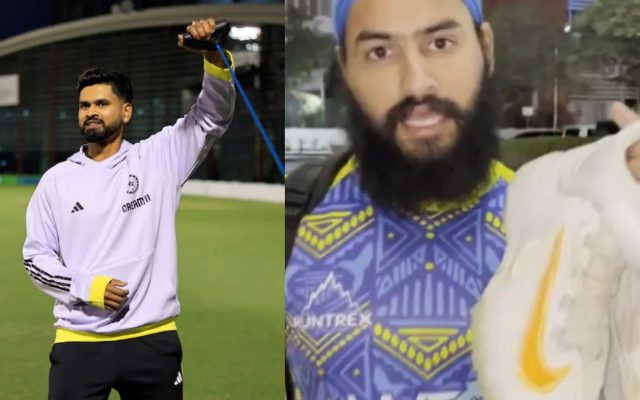 [WATCH]- Shreyas Iyer Surprises Net Bowler With Spikes Before IND vs NZ 2025 Champions Trophy Clash