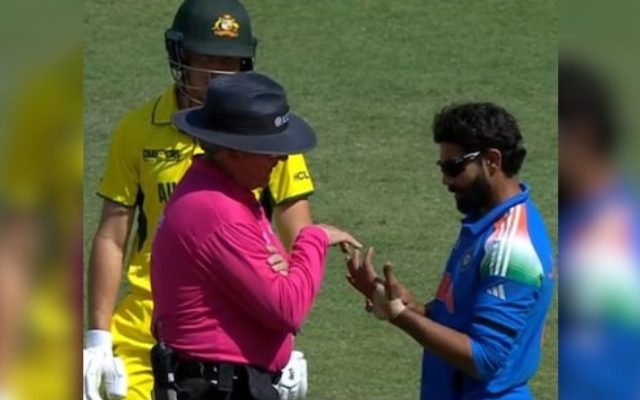 [WATCH] Umpire Directs Jadeja To Remove Tape From Bowling Hand In IND vs AUS 2025 Semifinal