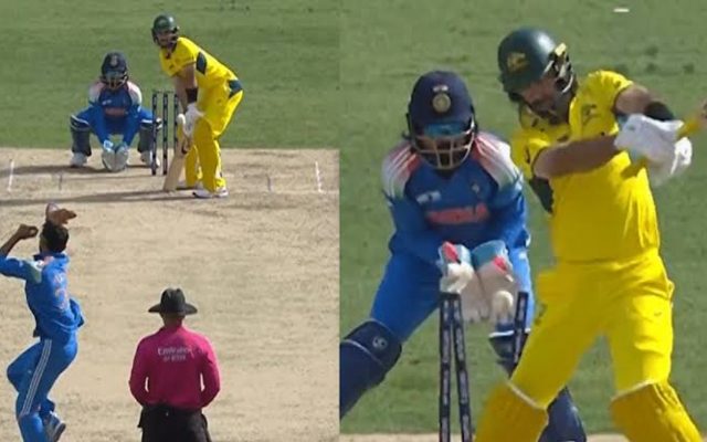 [WATCH]- Axar Patel Cleans Up Maxwell Right After A Six In IND vs AUS 2025 Semifinal