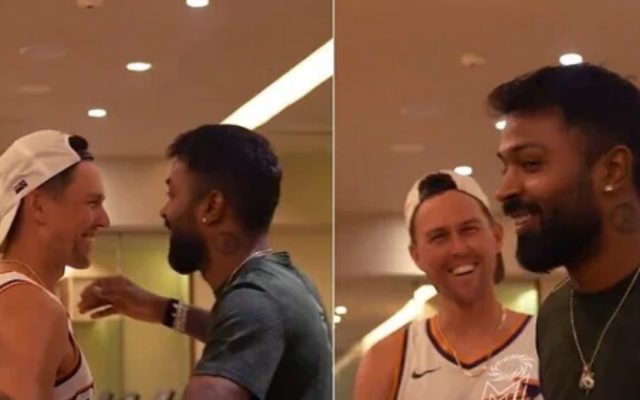 [WATCH]- Hardik Pandya Reunites With New Zealand Pace Star At MI Camp Before IPL 2025