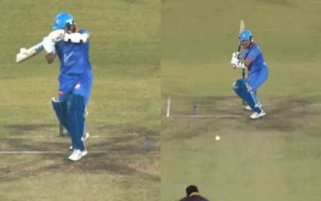 [WATCH]- Sachin Tendulkar Smashes Stunning Upper Cut For Six In IML T20 2025 Final
