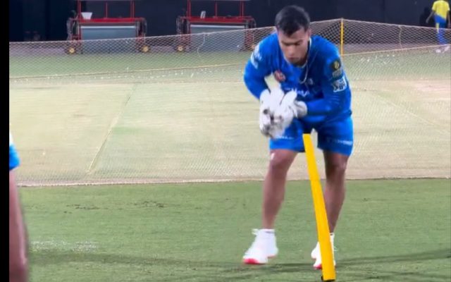 [WATCH]- CSK Wicketkeeper Gears Up With Intense Training For IPL 2025