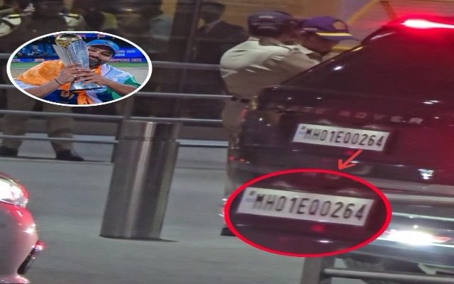 Rohit Sharma Spotted With The Car Number Plate Resembles To His Highest ODI Score