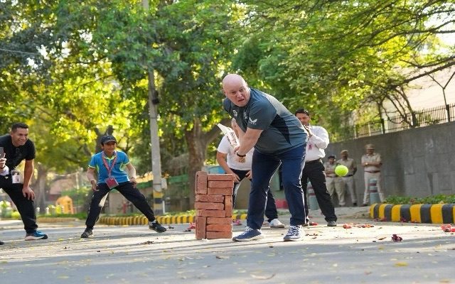 [WATCH] New Zealand Prime Minister Christopher Luxon Plays Cricket With Kapil Dev, Ross Taylor, And Ajaz Patel