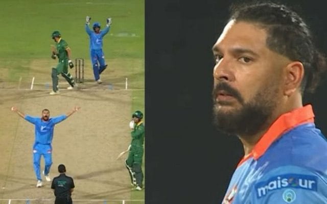 [WATCH] Yuvraj Singh Strikes Twice In Two Balls, Rolls Back The Years In IML T20 2025
