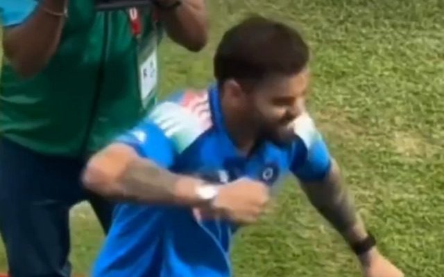 [WATCH]- Kohli’s Special Celebration For Anushka After Semifinal Win Goes Viral