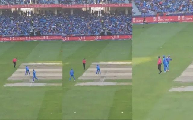 [WATCH]- Virat Kohli Shares Light-Hearted Catching Moment With Umpire In IND vs AUS Semifinal