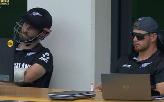 [WATCH]- Kane Williamson Spotted Napping Outside Dressing Room During IND vs NZ 2025 CT Final