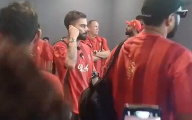 [WATCH]- Virat Kohli Seen At Bengaluru Airport As RCB Departs For IPL 2025 Opener vs KKR