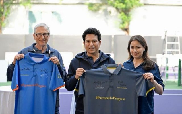 [WATCH]- Sachin Tendulkar And Bill Gates Unite Over Vadapav, Announce Social Initiative Partnership