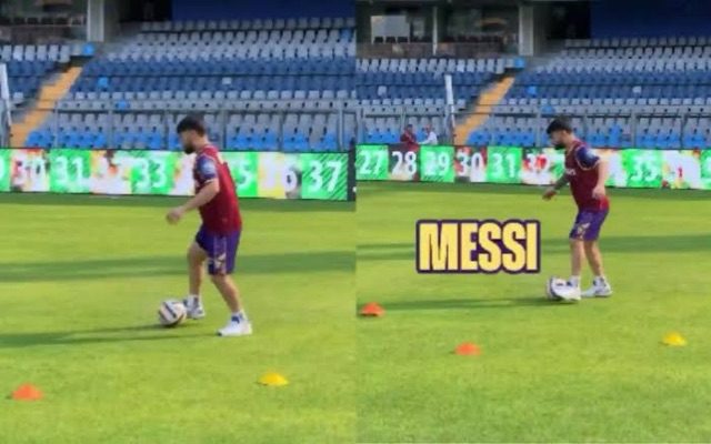 [WATCH]- Rinku Singh Displays Impressive Football Skills During Practice Ahead Of KKR vs MI Clash In IPL 2025