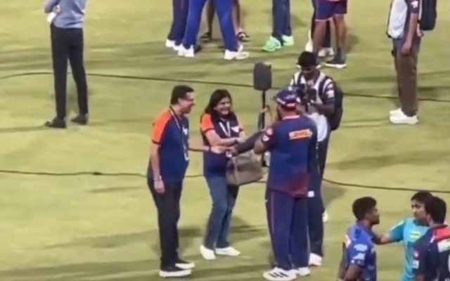 [Watch]: Sanjiv Goenka Shares a Lighthearted Moment with Rishabh Pant and Rohit Sharma After LSG’s Win Over MI