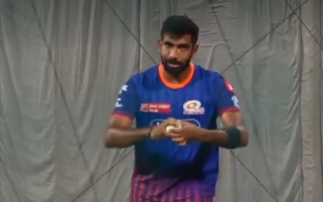 [Watch]: Jasprit Bumrah’s Lethal Yorker Sends Stump Flying in Practice Session