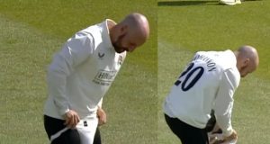 Josh Bohannon's On-Field Gear Mishap Video Goes Viral During Lancashire vs Northamptonshire Clash