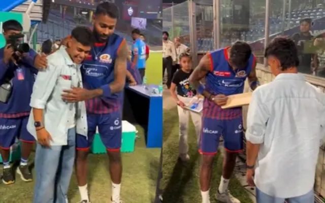 [Watch]: Hardik Pandya Keeps His Promise, Gifts Personalized Bat to Kashvee Gautam
