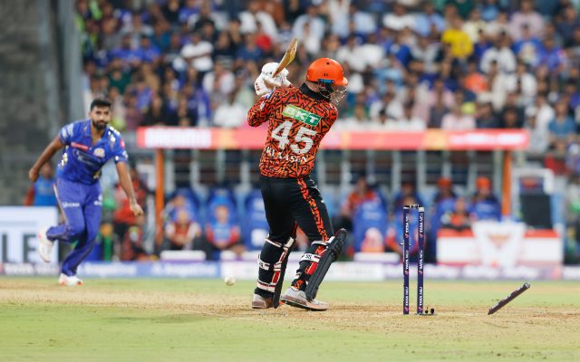 [Watch]: Jasprit Bumrah Shatters Heinrich Klaasen’s Stumps with a Lethal Delivery in MI vs SRH Clash