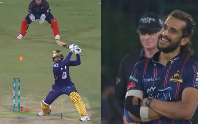 [WATCH] Hasan Ali Imitates Abrar Ahmed’s Celebration After Dismissing Him in the PSL 2025 Match