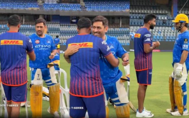 [Watch]: Jasprit Bumrah And MS Dhoni’s Emotional Reunion Before MI vs CSK Thriller In IPL 2025