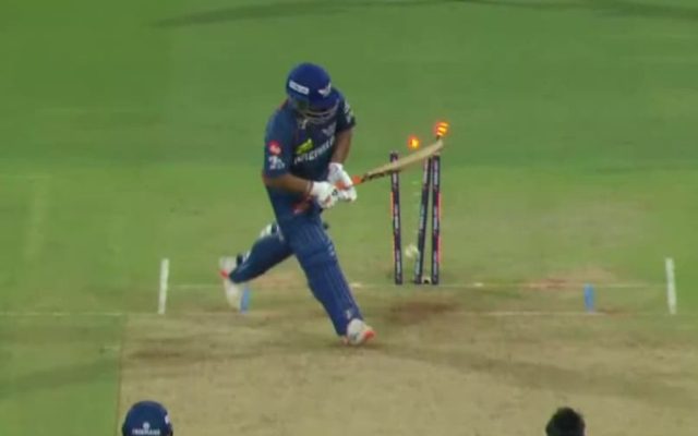 [Watch]: Mukesh Kumar Cleans Up Rishabh Pant For A Golden Duck With A Stunning Delivery In DC vs LSG Clash