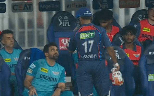 [WATCH]- Rishabh Pant Engages In A Discussion With Mentor Zaheer Khan During LSG vs DC Clash