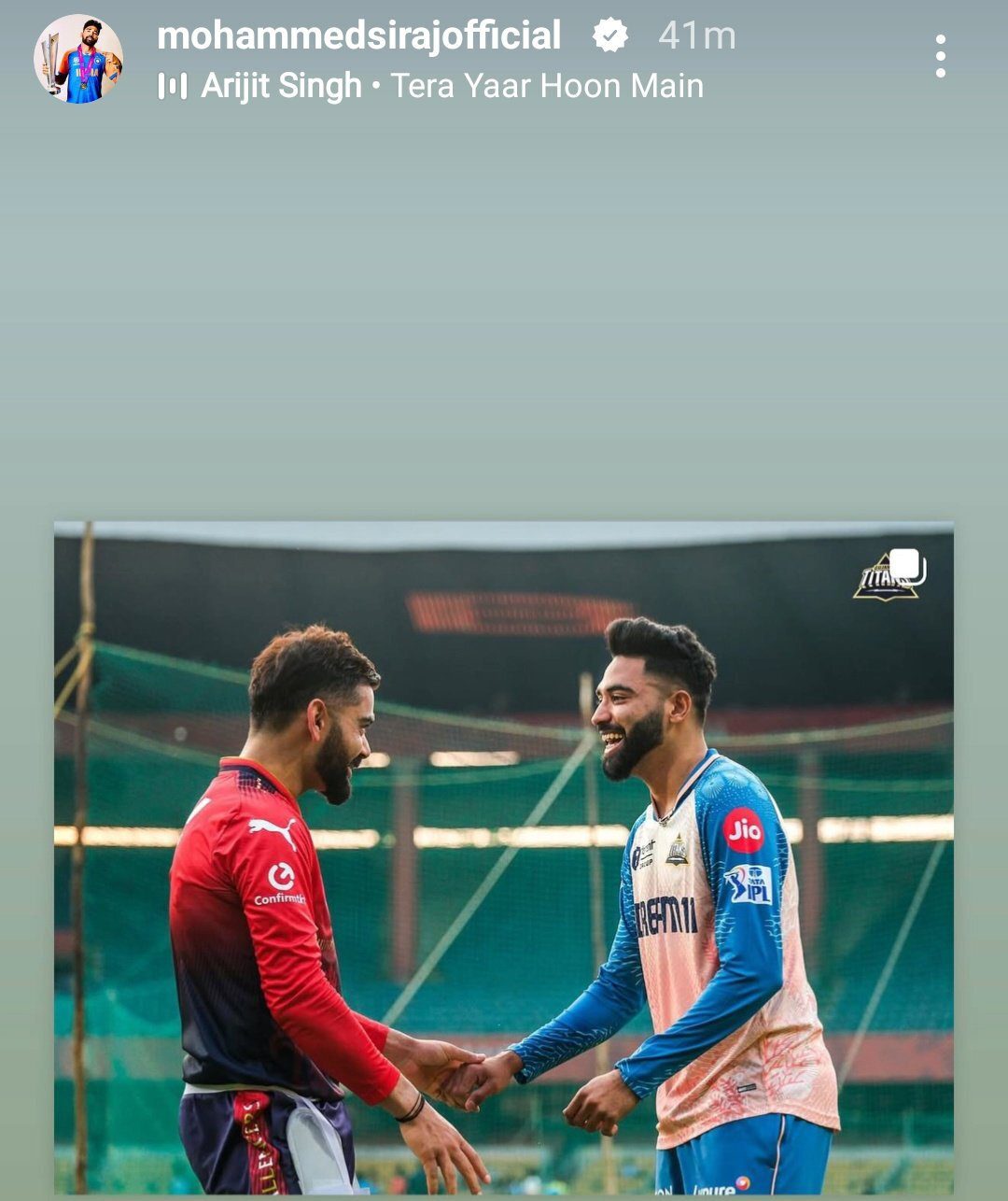 Siraj Instagram Story
