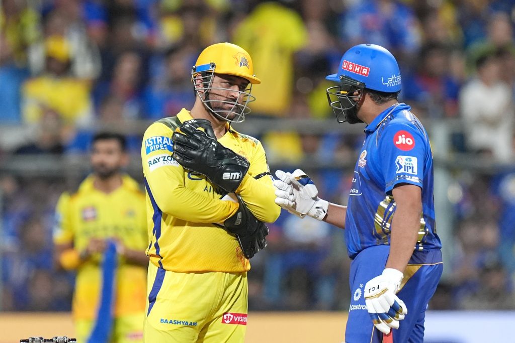 MS Dhoni and Rohit Sharma