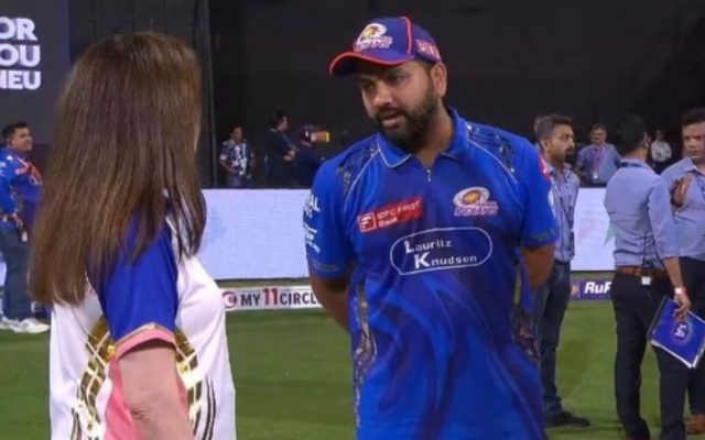 [WATCH]- Rohit Sharma And Nita Ambani’s On-Field Chat Sparks Attention After MI’s IPL 2025 Flop