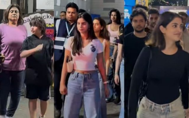 [WATCH]- Suhana Khan and Ananya Panday Depart Wankhede Stadium Disheartened After MI vs KKR IPL 2025 Match