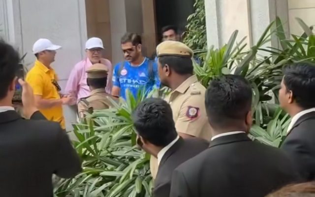 [WATCH]- MS Dhoni Spotted Ahead Of IPL 2025 Clash Against DC