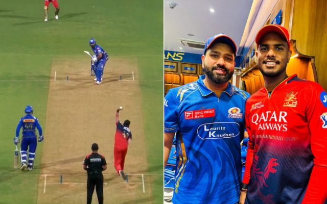 [WATCH]- Yash Dayal Shares Special Moment With Rohit Sharma Post MI vs RCB Clash