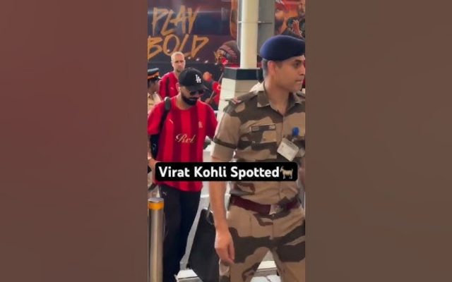 [WATCH]- Virat Kohli Snapped At Mumbai Airport After RCB’s Win Over MI