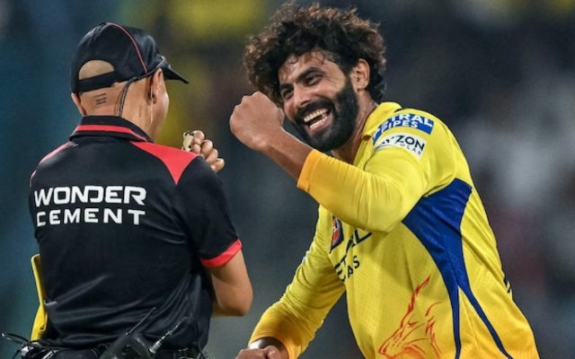 [WATCH]- Jadeja Hilariously Celebrates Near Umpire’s Face After Dismissing Badoni In LSG vs CSK Clash