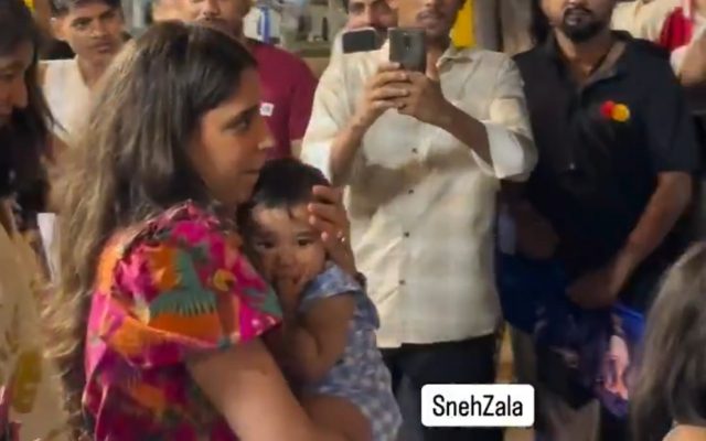 [WATCH]- Ritika Sajdeh Steps Out With Son Ahaan After MI vs LSG IPL 2025 Match