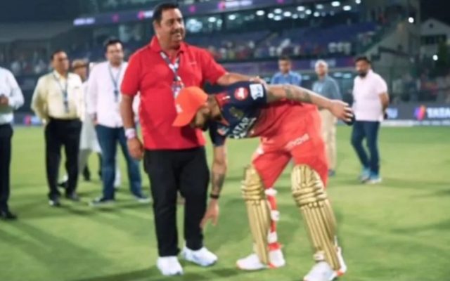 IPL 2025: [WATCH]- Virat Kohli Pays Tribute To Childhood Coach After Match-Winning Fifty Against DC