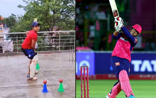 [WATCH]- Vaibhav Suryavanshi’s Terrace Practice Video Goes Viral After His Century In RR vs GT IPL 2025 Match