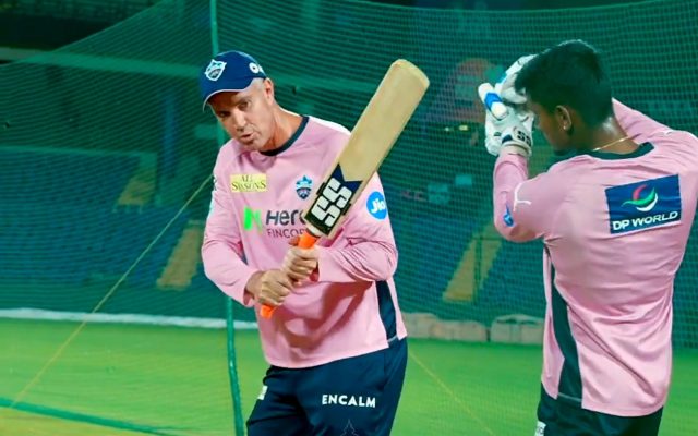 IPL 2025: DC Mentor Kevin Pietersen Imparts Valuable Lessons To Abhishek Porel In Nets