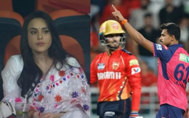 [WATCH]- Preity Zinta’s Reaction To Marcus Stoinis’ Early Dismissal Goes Viral In PBKS vs RR Clash