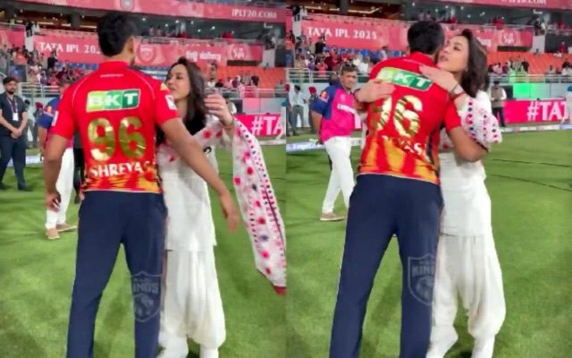 [WATCH]- Preity Zinta Shares Warm Hug With Shreyas Iyer After PBKS vs RR IPL 2025 Match