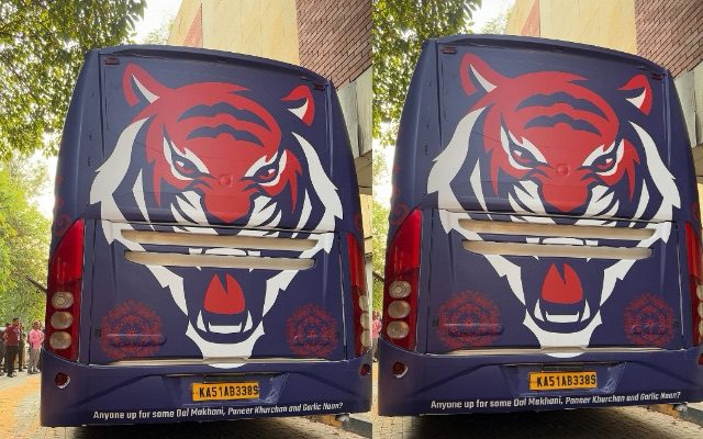 DC’s Team Bus Arrives In Bengaluru With A Cheeky Virat Kohli Twist Before RCB Showdown