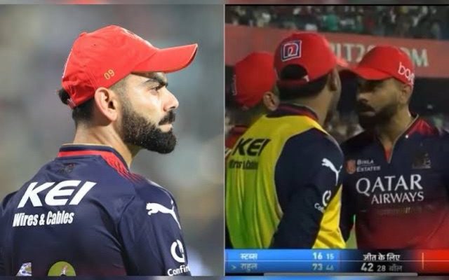 [WATCH]- Virat Kohli Spotted Having A Chat With Dinesh Karthik At Boundary Line During The RCB vs DC Game