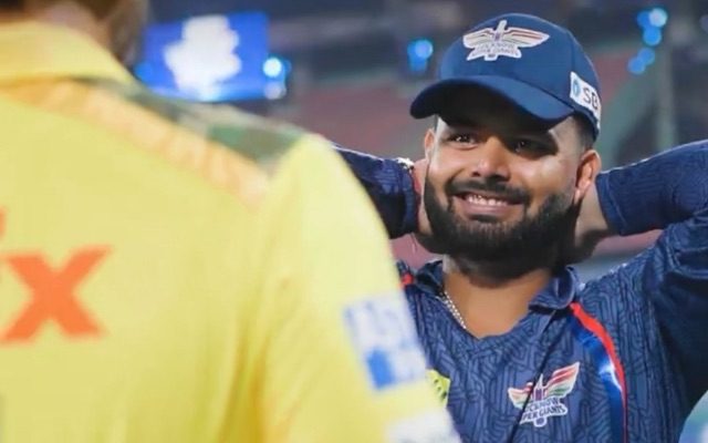 [WATCH]- Rishabh Pant Spotted Having A Fun Chat With MS Dhoni After LSG vs CSK Match