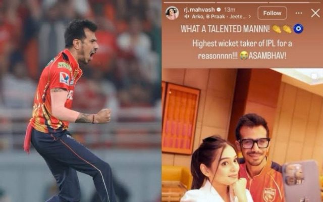 RJ Mahvash Applauds Yuzvendra Chahal’s Stellar Spell In PBKS vs KKR Clash