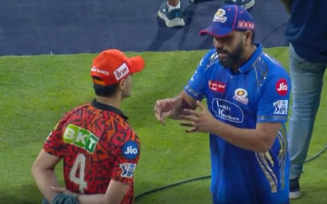 [WATCH]- Rohit Sharma Shares Batting Tips With Team India Opener Post MI vs SRH IPL 2025 Clash