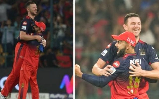 [WATCH]- Virat Kohli Rushes To Hug Josh Hazlewood After RCB’s Thrilling Win Over RR In IPL 2025