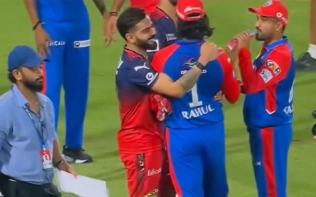 IPL 2025: [WATCH]- Virat Kohli Playfully Mocks KL Rahul, Recreates Iconic Chinnaswamy Celebration In Delhi