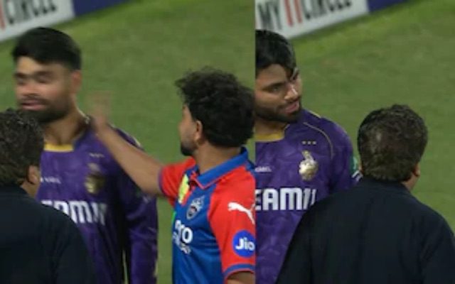 [WATCH]- DC Spinner Reportedly Slapped Rinku Singh Twice After DC vs KKR IPL 2025 Match