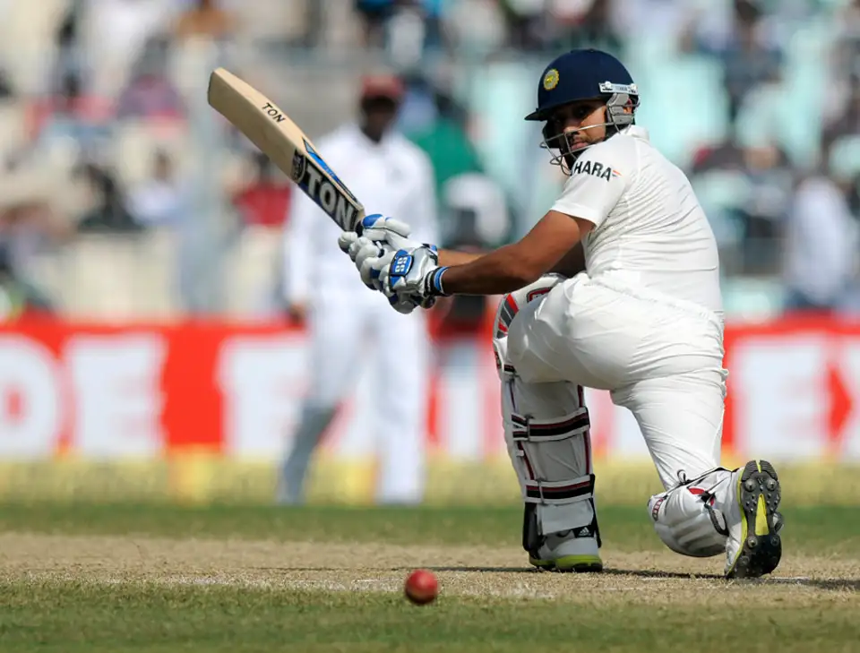 Rohit Sharma on his test debut [Image Credit: ESPNCricinfo]