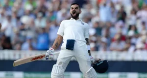 Virat Kohli's Celebration After Century Against England. [Image Credit: ESPNCricinfo]